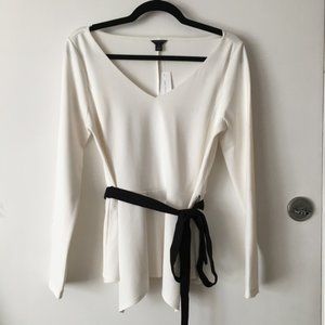 NWT Ann Taylor Tie Waist Blouse